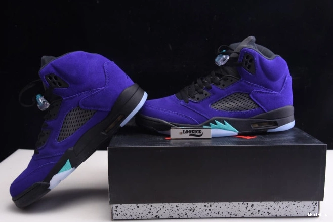 Reps TBkick Jordan Alternate 136027-500 Retro 5 Grape Air 0814